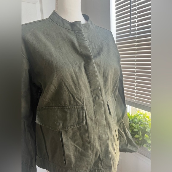 Caslon Linen Blend Tie Sleeve Jacket size Small - Picture 6 of 12